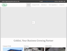 Tablet Screenshot of goldini.com.my